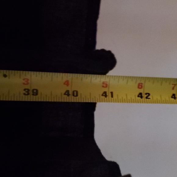 Zara Black Cotton Lace Tiered Midi Dress Size Large Cross Strap Open Back Vacay - Picture 15 of 15